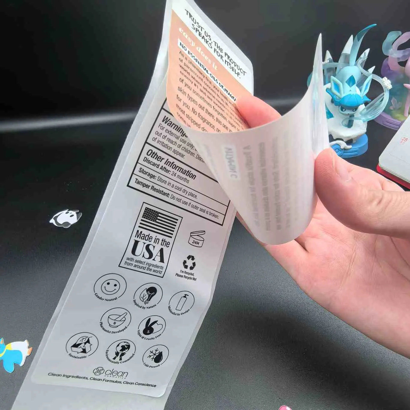 متعدد الطبقات لتسميات مستحضرات التجميل